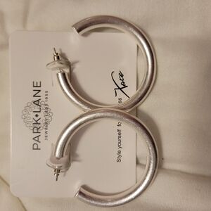 Park Lane Kash Silver Hoop Earrings